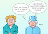 Cartoon: Merkel bei der Queen (small) by Erl tagged politik,bundeskanzlerin,angela,merkel,herbst,rente,67,amtszeit,ende,besuch,großbritannien,königin,queen,elizabeth,rekord,regierungszeit,jahre,durchhaltevermögen,pflichtbewusstsein,pflicht,alter,jugend,karikatur,erl