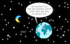 Cartoon: Mondlandung (small) by Erl tagged politik,krieg,angriff,überfall,wladimir,putin,ukraine,russland,mondlandung,raumsonde,luna,25,mond,erde,sterne,weltall,all,karikatur,erl