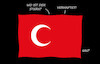 Cartoon: Neue türkische Flagge (small) by Erl tagged politik,türkei,präsident,erdogan,verhaftung,bürgermeister,istanbul,ekrem,imamoglu,herausforderer,opposition,karikatur,erl