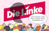 Cartoon: Parteitag Die Linke (small) by Erl tagged politik,parteitag,die,linke,umfragetief,abspaltung,bündnis,sahra,wagenknecht,schatten,profil,karikatur,erl