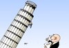 Cartoon: Pisa (small) by Erl tagged bildung,schule,oecd,studie,vergleich,ländervergleivh,schüler,test,prüfung,pisa,turm,schief,klettern