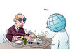 Cartoon: Putin (small) by Erl tagged ukraine,konflikt,ostukraine,separatisten,russland,präsident,wladimir,putin,spiel,verwirrspiel,hütchenspiel,friedenstaube,hilfsgüter,panzer,unterstützung,welt,erde