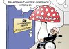 Cartoon: Rettungsschirm (small) by Erl tagged eu,finanzminister,treffen,euro,krise,rettungsschirm,glückspilz,fliegenpilz,schäuble,vorschlag