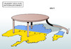 Cartoon: Runder Tisch (small) by Erl tagged ukraine,konflikt,auseinanderbrechen,ostukraine,separatisten,prorussisch,russland,osze,eu,usa,runder,tisch,nationale,einheit