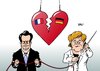 Cartoon: Sarkozy Merkel (small) by Erl tagged nicolas,sarkozy,angela,merkel,frankreich,deutschland,freundschaft,riss,herz,flicken,besuch,nadel,faden,rot