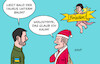 Cartoon: Scholz in Kiew (small) by Erl tagged politik,krieg,russland,ukraine,scholz,kiew,selenskyj,taurus,weihnachtsmann,frieden,wahlkampf,wagenknecht,karikatur,erl