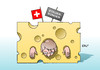 Cartoon: Schweiz Steuersünder (small) by Erl tagged schweiz,bank,banken,bankgeheimnis,schwarzgeld,schwarzgeldkonto,steuerhinterziehung,steursünder,steuerbetrug,namen,veröffentlichung,pranger,käse,gesund,recht,gesetz,karikatur,erl