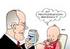 Cartoon: Steinbrück SPD 2 (small) by Erl tagged spd,steinbrück,peer,kanzlerkandidat,partei,flügel,links,rechts,beinfreiheit,fütterung,brei,baby,rechtsdrehend