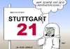 Cartoon: Stuttgart 21 (small) by Erl tagged stuttgart21,stuttgart,bahnhof,unterirdisch,neubau,projekt,protest,kopfbahnhof,abriss,volksabstimmung,kosten,kostenexplosion,rote,zahlen