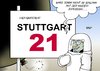 Cartoon: Stuttgart 21 (small) by Erl tagged stuttgart21,stuttgart,bahnhof,unterirdisch,neubau,projekt,protest,kopfbahnhof,abriss,volksabstimmung,kosten,kostenexplosion,rote,zahlen