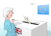 Cartoon: Theresa May an der Wahlurne (small) by Erl tagged politik,brexit,großbritannien,gb,uk,austritt,eu,umsetzung,chaos,premierministerin,theresa,may,europawahl,strafe,denkzettel,wahlurne,karikatur,erl
