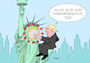 Cartoon: Trump gratuliert (small) by Erl tagged politik,usa,unabhängigkeitstag,nationalfeiertag,corona,virus,pandemie,höchststand,missmanagement,präsident,donald,trump,torte,freiheitsstatue,liberty,karikatur,erl