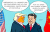 Cartoon: Was Politiker wirklich denken II (small) by Erl tagged politik,treffen,trump,xi,halloween,karikatur,erl