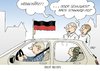 Cartoon: Weggekürzt (small) by Erl tagged sparpaket,sparen,kürzen,flagge,schwarz,rot,gold,sehnsucht,fußball,wm