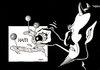 Cartoon: Why do you do this? (small) by Erl tagged haiti,erdbeben,armut,korruption,voodoo,nadeln,teufel