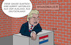 Cartoon: Wilders - Allein zu Haus (small) by Erl tagged politik,wahl,niederlande,favorit,geert,wilders,rechtsextremismus,islamophobie,isolation,brandmauer,karikatur,erl