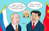 Cartoon: Xi hat gut lachen (small) by Erl tagged politik,russland,putin,besuch,china,xi,abhängigkeit,ukraine,krieg,wirtschaft,usa,trump,nummer,eins,sport,fußball,deutschland,nationalmannschaft,tor,manuel,neuer,rückkehr,karikatur,erl