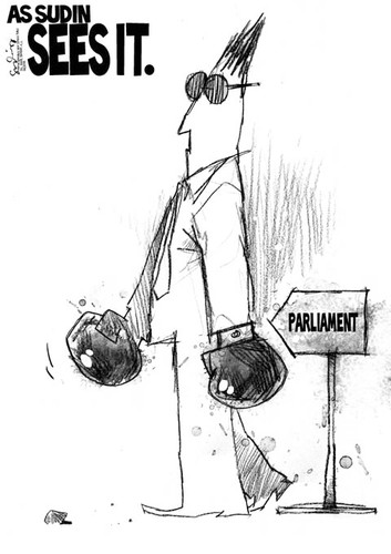 Cartoon: parliament (medium) by mystudio69 tagged cartoon