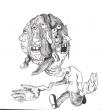 Cartoon: Many Eyed Beast (small) by John Bent tagged mutant 