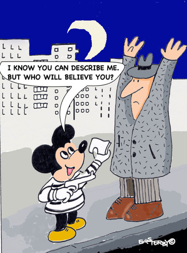 Cartoon: Mickey the mugger Mouse (medium) by EASTERBY tagged mickey,mouse,street,robbery