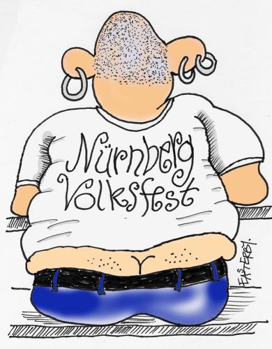 Cartoon: Nürnberger Volksfest (medium) by EASTERBY tagged beer,drinking,volksfest