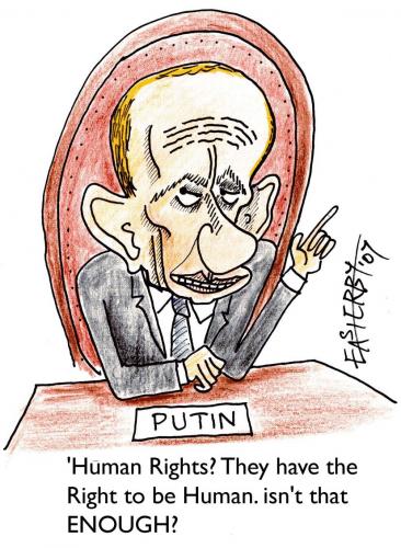 Cartoon: Right 2 b human (medium) by EASTERBY tagged human,rights