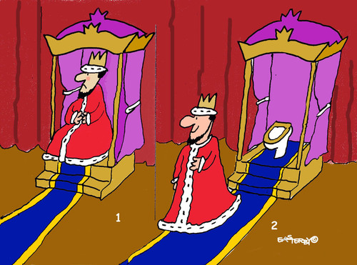 Cartoon: Throne of Kings (medium) by EASTERBY tagged kings,throne,toilet