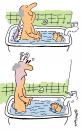Cartoon: Alone in the bath (small) by EASTERBY tagged bathtime