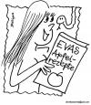 Cartoon: Apfel Rezepte (small) by EASTERBY tagged eve apple snake cookbooks rezeptbooks