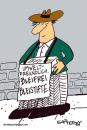 Cartoon: Bleifrei Bleistifte (small) by EASTERBY tagged salesman oko