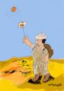 Cartoon: Desert Toast (small) by EASTERBY tagged desert,sunpower