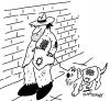 Cartoon: Dogs best friend (small) by EASTERBY tagged tramp,dog,animals