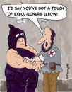 Cartoon: Executioners Elbow (small) by EASTERBY tagged executions,first,aid
