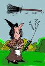 Cartoon: Remote witchcraft (small) by EASTERBY tagged witches,technic,