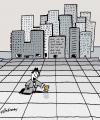 Cartoon: Sommer in the City (small) by EASTERBY tagged city grey flowers