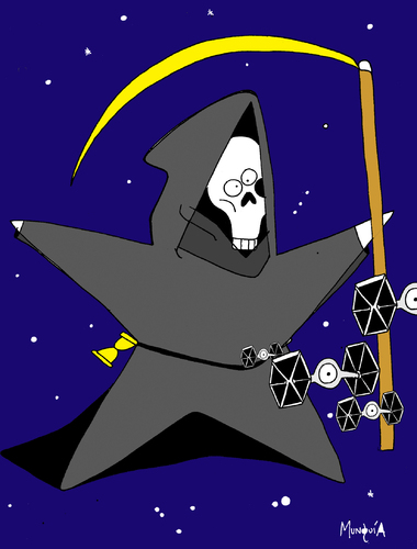 Cartoon: Death Star (medium) by Munguia tagged star,wars,death,munguia,costa,rica,space,estrella,de,la,muerte
