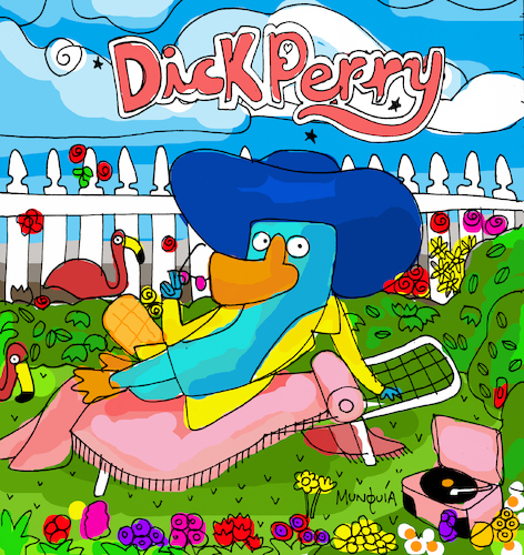 Cartoon: Perry (medium) by Munguia tagged katy,perry,cover,album,parodies,parody,spoof,version,fun,platypus,dick,phineas,and,ferb