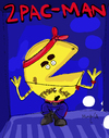 Cartoon: 2Pac-Man (small) by Munguia tagged 2pac,tupac,shakur,rap,rapper,hip,hop,pac,man,video,games,maze,calcamunguias,costa,rica