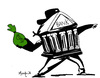 Cartoon: Banksy (small) by Munguia tagged bank,banksy,famous,paintings,parodies,grafitti,version,cocktail,molotov