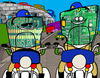 Cartoon: Chips (small) by Munguia tagged chips,poncharello,erick,estrada,motorcycle,police,street,highway,cops,tv,series,70s,munguia,costa,rica,humor,grafico