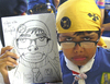 Cartoon: Cub scouts on cartoon portraits (small) by Munguia tagged caricature,cub,scouts,lobatos,costa,rica,lobatas,escultismo,scouting,drawing