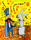 Cartoon: Escultor (small) by Munguia tagged sculpture,magic,magician,mago,rabitt,conejo,sombrero,hat,trick,art,creator