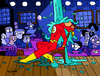 Cartoon: Flash Dance (small) by Munguia tagged flash,famous,movies,parodies,parody,dc,comic,heroes,hero