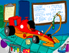 Cartoon: Formula 1 (small) by Munguia tagged formula,laboratory,lab,car,race,cience