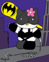 Cartoon: Kittubela - Kitty Woman (small) by Munguia tagged catwoman,cat,hello,kitty,batman,comic,sado,munguia,parody,dc,detective,comics