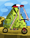 Cartoon: Mountain Bike (small) by Munguia tagged bike outdoors mountain bicycle sports