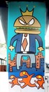 Cartoon: puente piano (small) by Munguia tagged mural,paint,art,costa,rica,bridge,piano,public,urban