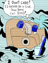 Cartoon: Sink (small) by Munguia tagged dont,care,id,rather,sink,than,call,brad,for,help,roy,lichtenstein,comic,pop,art,parody