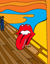 Cartoon: The Rolling Scream (small) by Munguia tagged scream,munch,munguia,rolling,stones,toungue,andy,warhol,logo