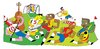 Cartoon: unity (small) by Munguia tagged soccer,futbol,sports,munguia,music,races,razas,etnias,people,instruments,musical,futbola